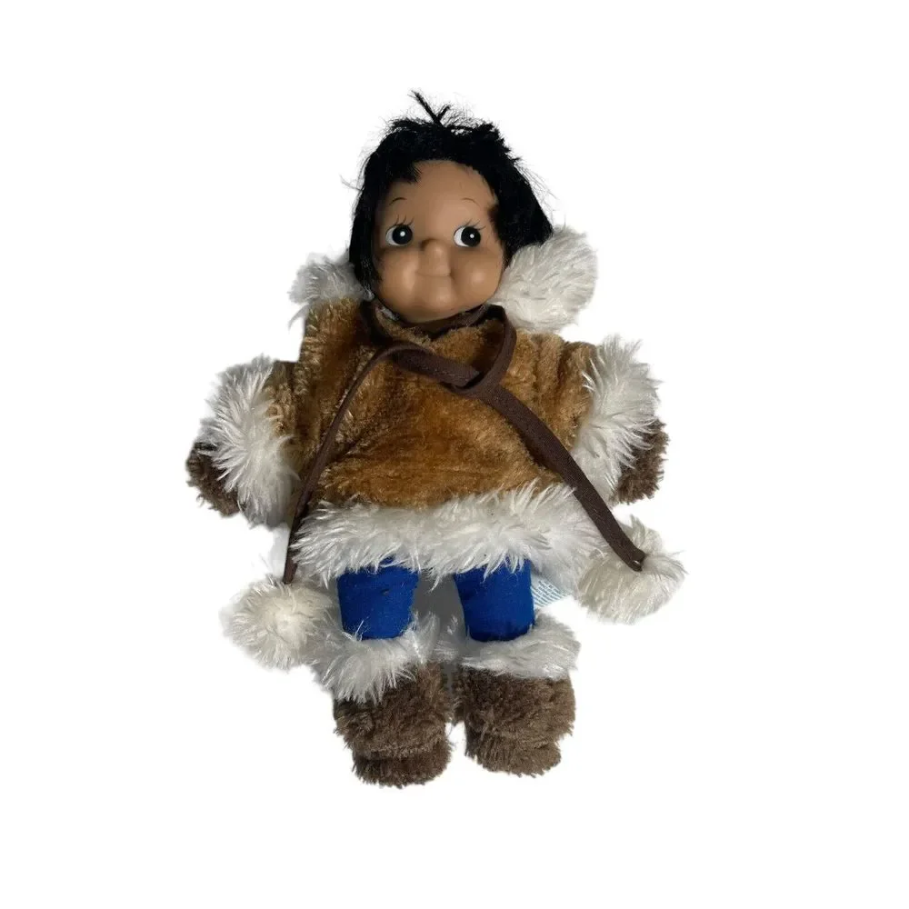 Kipmik Eskimo Doll Plush Anchorage Alaska Faux Fur 9